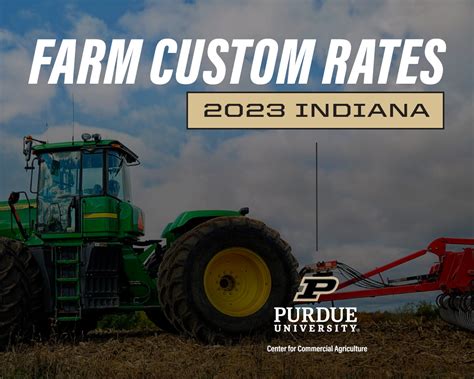 The hours assumed per crop are presented in the budgets. . Purdue custom farming rates 2022